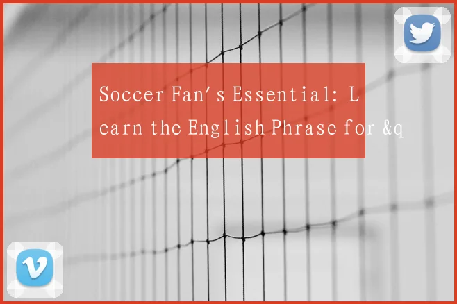 Soccer Fan's Essential: Learn the English Phrase for "在世界杯上参赛"